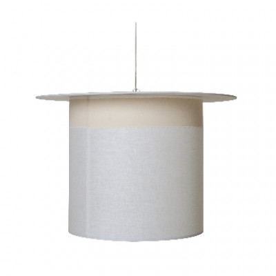 Karman - Zoo - Wow SP - Suspension avec abat-jour en tissu - Décoration effet lin blanc - LS-KR-SE696CC Karman - Zoo - Wow SP - Suspension avec abat-jour en tissu - Décoration effet lin blanc - LS-KR-SE696CC