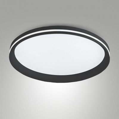 Fabas Luce - Decorative - Isy PL 45 LED - Plafoniera LED media - Nero - LS-FL-3788-65-101 - Dynamic White - Diffusa Fabas Luce - Decorative - Isy PL 45 LED - Plafoniera LED media - Nero - LS-FL-3788-65-101 - Dynamic White - Diffusa