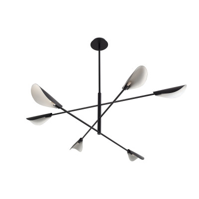 Faro - Indoor - Retro - Liggera SP - Lampadario in stile orientale - Nero opaco - LS-FR-20079 Faro - Indoor - Retro - Liggera SP - Lampadario in stile orientale - Nero opaco - LS-FR-20079