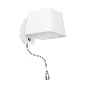 Faro - Indoor - Sweet - Sweet AP R - Lampada a parete con luce di lettura - Bianco - LS-FR-29950