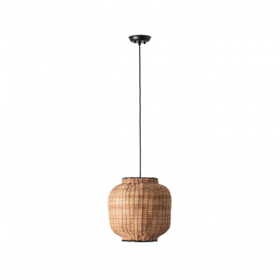 Faro - Indoor - Weave - Tupai SP - Lampadario in stile orientale - Nero/Marrone - LS-FR-65134-77