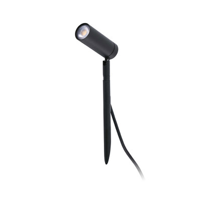 Faro - Outdoor - Garden - Seth-28 FA LED - Faro da terra LED con picchetto 28 cm - Nero - LS-FR-70227 - Super Caldo - 2700 K - 40°