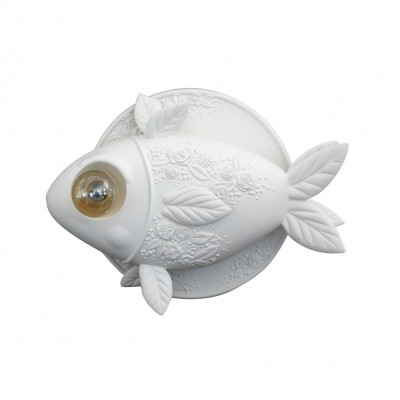 Karman - Zoo - Aprile AP - Applique con corpo in ceramica - Bianco opaco - LS-KR-AP1321BINT Karman - Zoo - Aprile AP - Applique con corpo in ceramica - Bianco opaco - LS-KR-AP1321BINT