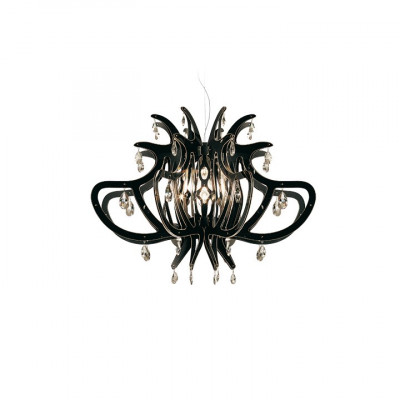 Slamp - Ginetta - Medusa SP - Lampadario moderno colorato - Nero - LS-SL-MED14SOS0000NT