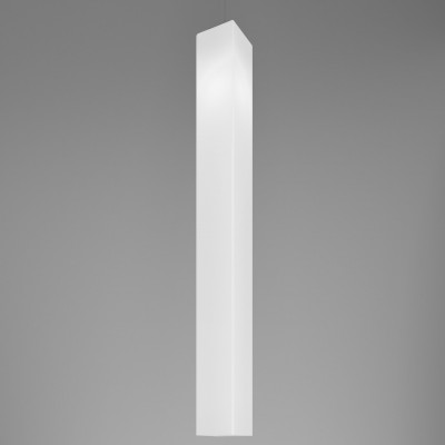 Vistosi - Tubes - Tubes SP 120 - Lampadario dalle forme geometriche - Bianco lucido - LS-VI-SPTUBES120BCNI